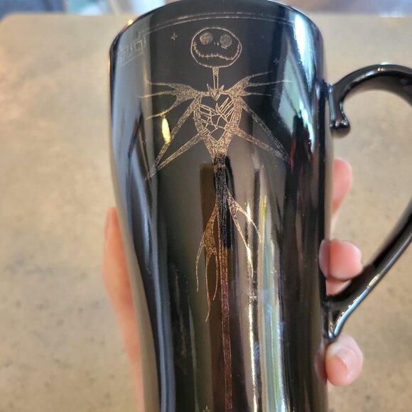 Black & Gold Subtle Jack Skellington Mug - GUC - Picture 4 of 4